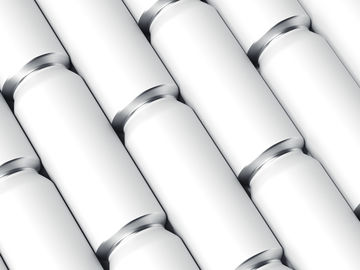 250ml Slim Aluminum Beverage Cans Cylinder Carving Ward Epoxy Base Coating