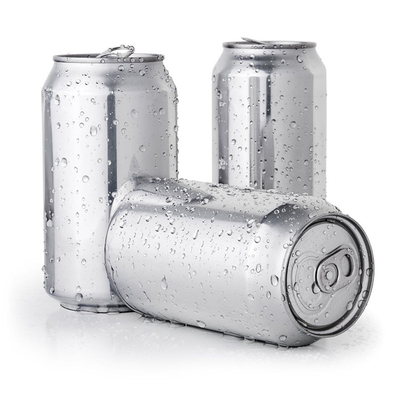 Printed Aluminum 12 Oz Brite Cans 355ml Hot Filling With Lid 202#